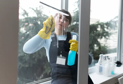 Nettoyage de vitres intérieures et extérieures à la Bruffière